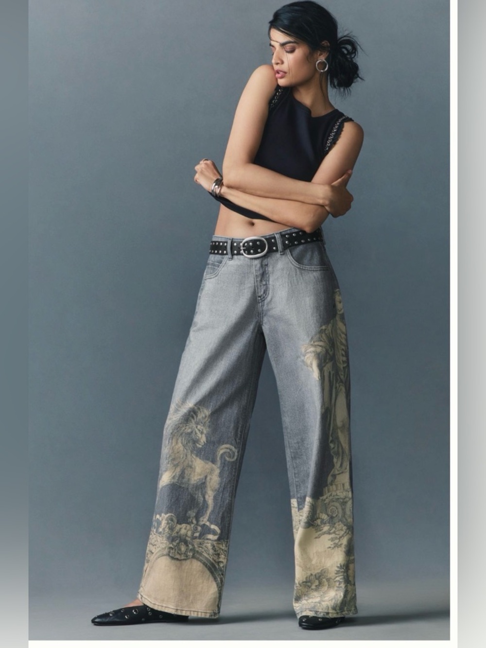 Anthropologie Pilcro Low-Rise Wide-Leg Jeans